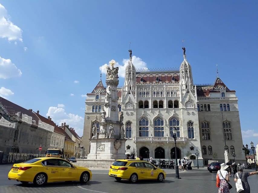 Budapest: Buda Castle Walking Tour & Folk Music Performance - Pest-side panoramas and the funicular connection at Tóth Árpád sétány