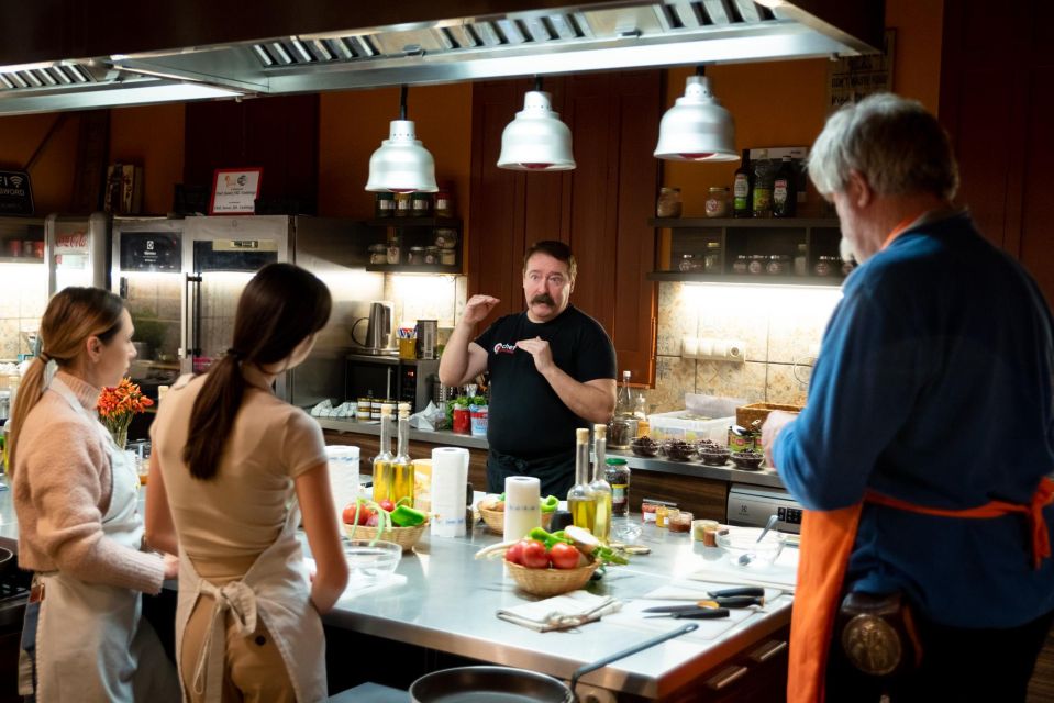 Budapest: Cooking School – Hungarian Menu & Local Market - Central Market Hall Start: Eating Kolbász Before You Cook