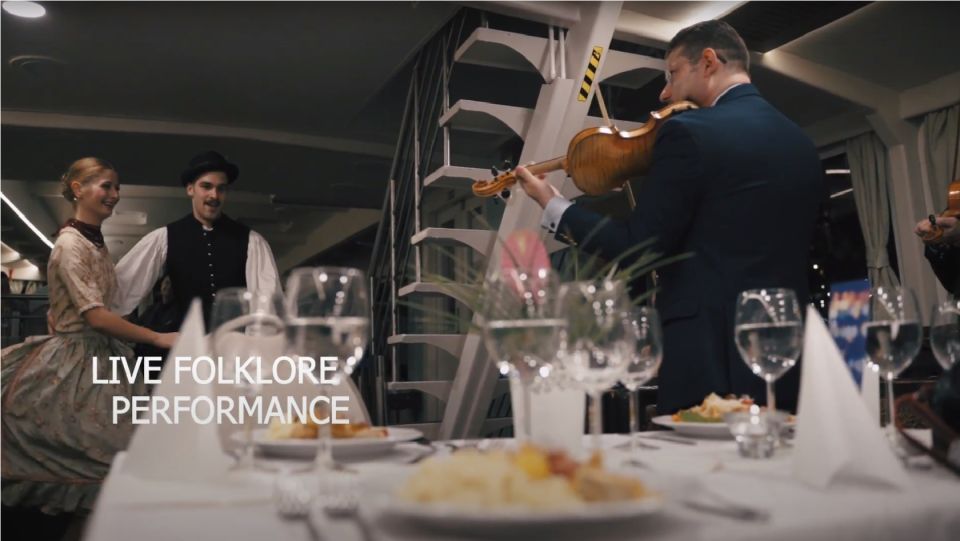 Budapest: Evening Cruise and Dinner with Welcome Drink - Live folklore, traditional music, and dance on the river
