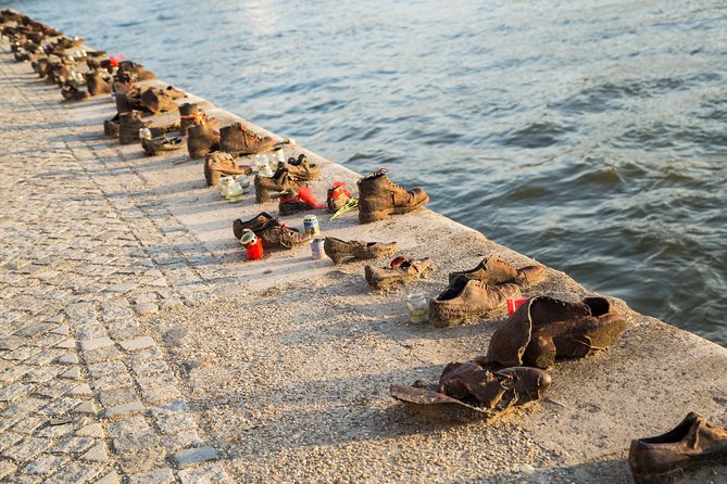 Budapest Grand Walk - Danube promenade: Parliament, Chain Bridge, and Buda Castle across the water