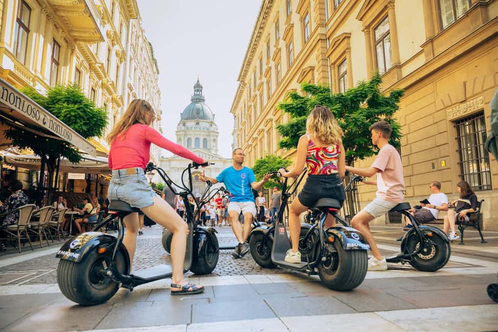 Budapest: MonsteRoller E-Scooter Tour - Stops that matter: breaks, photo stops, and what guides add