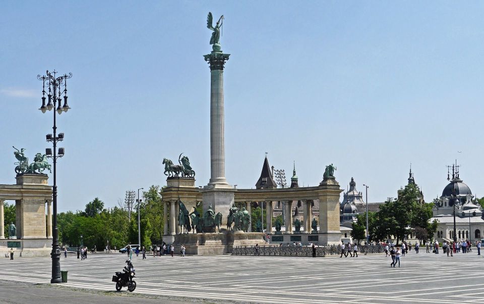 Downtown Pest Walking Tour - Heroes Square: the 1000-year celebration ending on a scale that lands