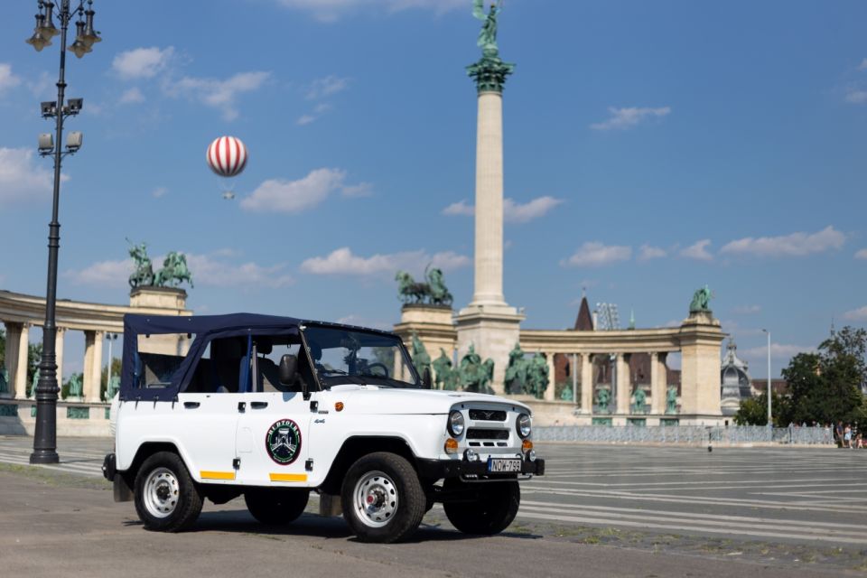 Iconic Budapest tour with Classic Russian Jeep and G-Wagon - Buda Castle area and the Matthias Church zone: walking, photos, and strudel