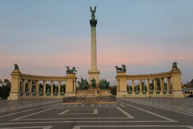 Private 4 Hours Budapest city tour and 3 hours Széchenyi thermal spa relax - Heroes’ Square: the “big screen” of Budapest