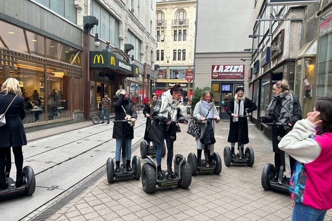 Segway guided Tour in Downtown Budapest - Park, Hungarian National Bank, and German/Soviet statues: history you can see, not read