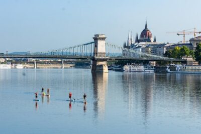 Sunrise SUP to the heart of Budapest - Where the tour starts on the river: Római part and the Buda finish