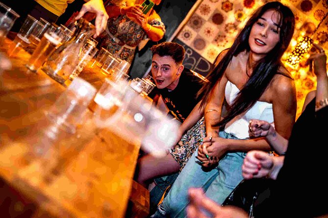 The Original Budapest Pub Crawl – Free Shots, Games & VIP Entry - Where to meet your umbrella guide (Becketts, Liszt Ferenc tér 11)